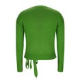 thumbnail image 4 of Women's Trendy Sweaters with Bowknot Drop Shoulder Long Sleeve Knitted Soft Tops Solid Color Cute Knitwear Clothes (XL, Green), 4 of 7