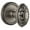 Antique Pewter, variant on Grandeur Grande Victorian Door Knob with Georgetown Plate