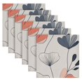 thumbnail image 2 of 6 Pack 20'' x20" Satin Table Napkins Dinner Napkins for wedding Party Decoration events Elegant and Simple Flowers, 2 of 6