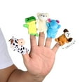 thumbnail image 2 of Clearance : LEORX 10pcs Cartoon Animal Finger Puppets Soft Velvet Dolls Props Toys (Random Pattern), 2 of 5