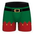 thumbnail image 4 of EliteGoogv Graphic Underwear for Men Funny Graphic Boxers Novelty print Christmas Men Shorts Green XXXL, 4 of 4
