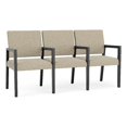 thumbnail image 1 of Pemberly Row Waiting Reception 3 Seat Tandem Seating Wood Frame in Beige, 1 of 5