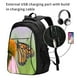 thumbnail image 2 of Easygdp A monarch butterfly Mochila para Laptop de Viaje con Puerto USB, Mochila para Laptop con Puerto de Carga USB para Mujeres y Hombres, 2 of 7