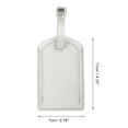 thumbnail image 2 of Unique Bargains 1 Pc Solid Color Texture Luggage Tag for Travel Silver Tone PU, 2 of 5