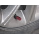 thumbnail image 4 of Tapa de válvula de neumático de aluminio, 4 piezas/juego, tapas de válvula de aire de vástago de rueda de neumático para automóvil, motocicleta, bicicleta (rojo), 4 of 5