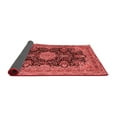 thumbnail image 2 of Ahgly Company Indoor Square Medallion Red Traditional Area Rugs, 7' Square, 2 of 4