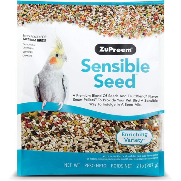 Zupreem Sensible Seed Bird Food For Medium Birds