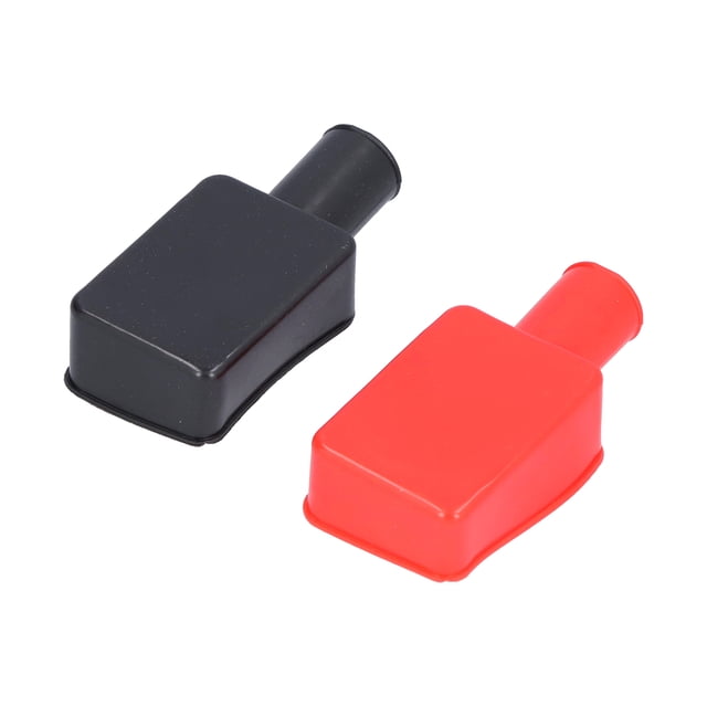 Couvercle de Borne de Batterie Positive Négative 2 Pcs Couvercles de Borne de Batterie Caoutchouc Positive Négative Post-Stud Isolant Botte Protectrice Universelle
