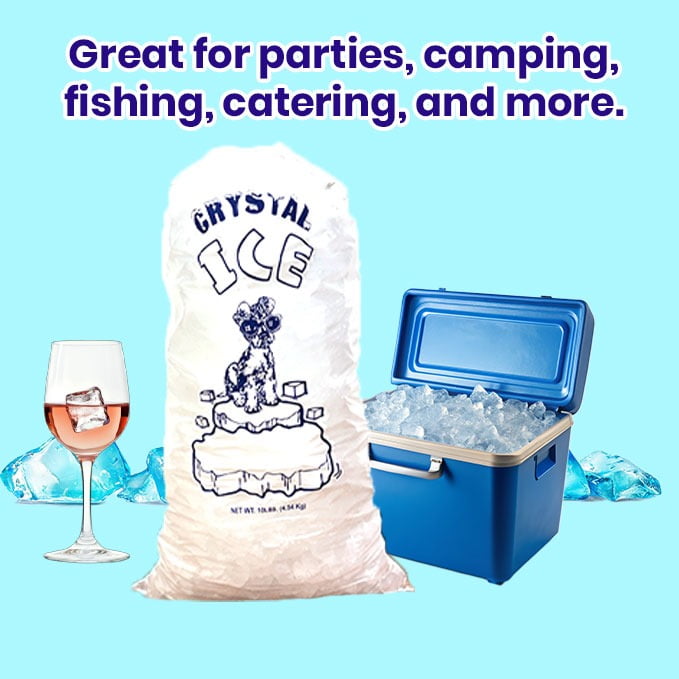 7STAR Ice Bags 10 lb with Drawstring – 100 Pack | Frozen Ice Storage Bags for Freezers – Durable and Leak-Proof Design