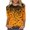 Yellow, variant on Halloween Long Sleeve Shirts for Women Crewneck Floral Pumpkin Bats Printed Halloween Shirts Woman Green Womens Tops