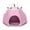 💖 Pink#1600, variant on Portable Waterproof Hexagon Pet Tent for Cats and Small Dogs, Foldable Tear-Resistant Outdoor Camping Shelter with Mesh Panels for Beach, Backyard and Travel