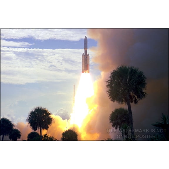 24"x36" Gallery Poster, Viking 1 on Titan 3E Centaur is launched, on Bord of a Titan 3ECentaur rocket