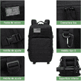 thumbnail image 3 of Mochila Táctica Para Notebook Para Exteriores Negro Malubero Malu1328, 3 of 3