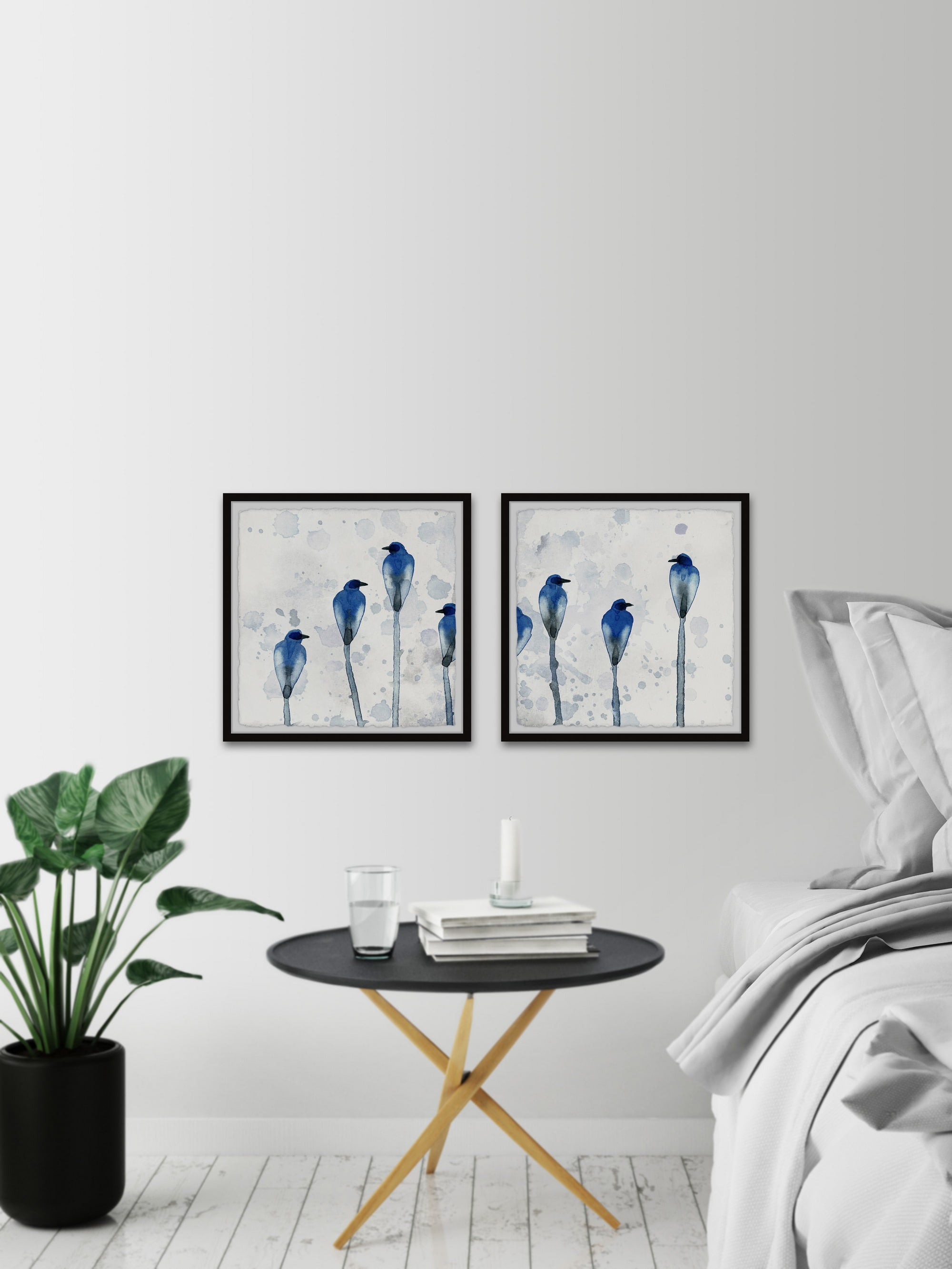 Marmont Hill Birds Framed Art Prints, Set of 2, by Parvez Taj