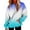 Blue, variant on Dyfzdhu Hoodies for Women Plus Size Hooded Sweatshirt Long Sleeve Drawstring Loose With Pockets