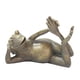 thumbnail image 1 of Estatua de jardín de estatuilla de rana de meditando-, decoración de Navidad, escultura de jardín interior/exterior para , BLESIY Estatuilla de estatua de rana, 1 of 8