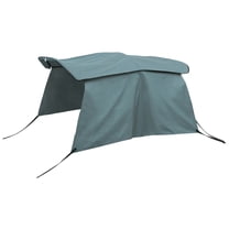 QUARKZMAN Bimini Top 600D 4 Arcs 8' L X 97-103" W - Housse Toile Couverture Bateau Gris Profond - Protection Soleil Pluie