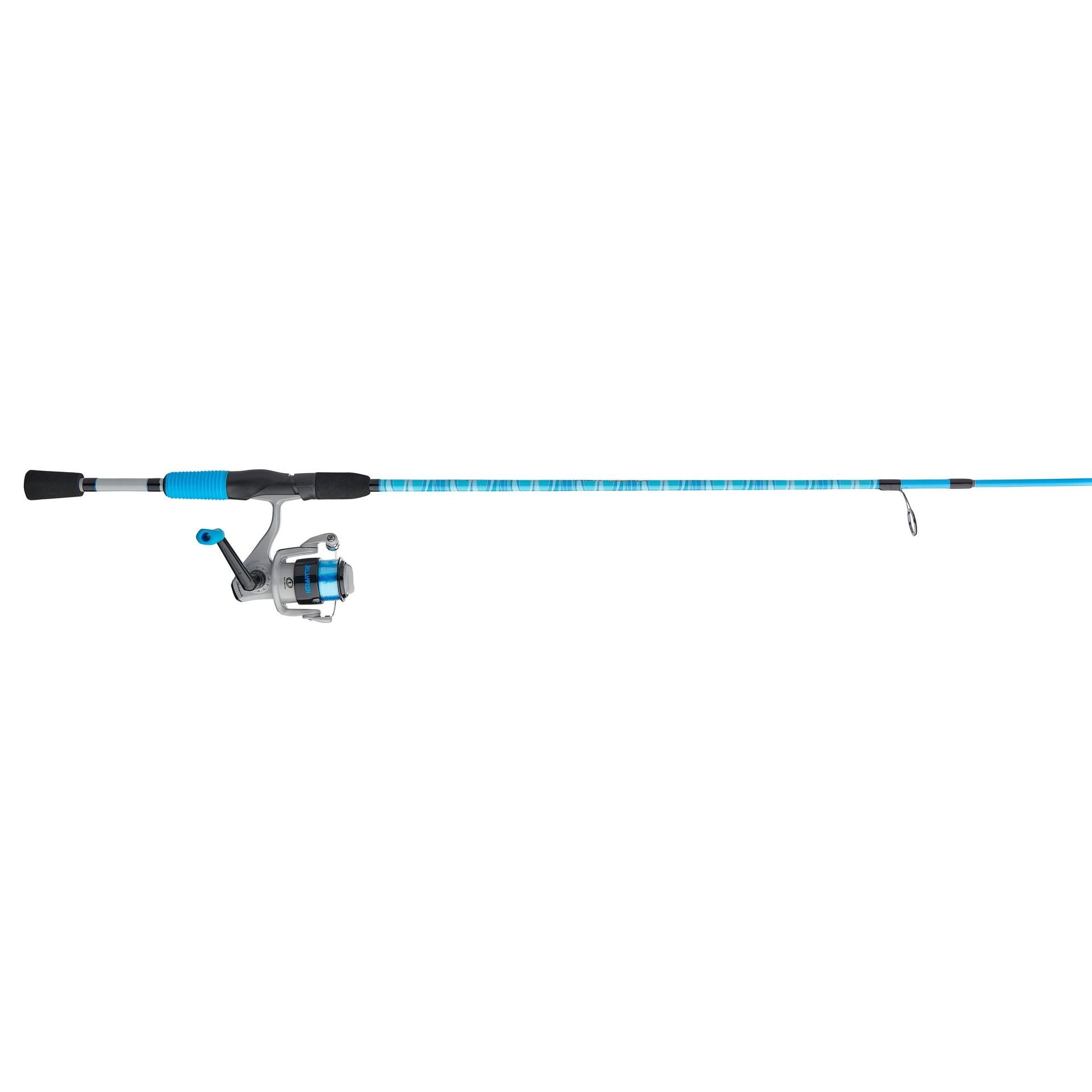 Shakespeare Jellyfish 5'6" Spinning Fishing Rod and Reel Combo, Blue