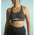 thumbnail image 5 of Panache Freedom Racerback Non-Wire Non-Padded Sports Bra (7344),30F,Black/Chalk, 5 of 6