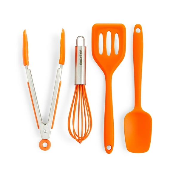 Art &038; Ustensiles de Cuisine Mini, Ensemble de 4, Orange