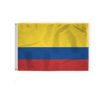 AGAS Colombia Flag - 2x3 ft - 200D Nylon - Stitched Edges - Canvas Header Brass Grommets - Fade Proof - CO National Flag - Colombian Flag El Tricolor Nacional.