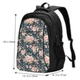 thumbnail image 5 of Daiia Vintage Floral Pattern USB Charging Backpack for Men and Women, Anti-Theft Backpack,Travel Backpack,School Backpack,College Backpack,Laptop Backpack, 5 of 7
