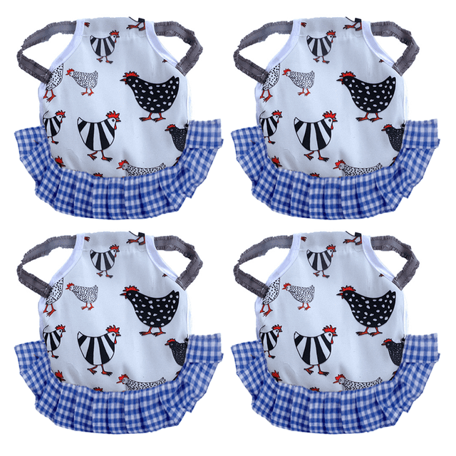 4 Piezas Silla de Pollo Correas para Chaqueta de Pollo Delantal para Gallina Delantal para Pollo