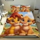 thumbnail image 1 of Rey León, Simba Conjunto de sábanas temático, trío de piezas, cómodo y amigable con la piel, diseño único, regalo de decoración para el hogar para familiares, amigos y fans,173cm *218cm, 1 of 6