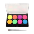 thumbnail image 2 of Halloween Face Paint, Face Paint Set 8 Colors Easy To Clean Glowing In Dark  For Party, 2 of 8
