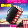 thumbnail image 3 of STP Goods  Foldable Picnic Blanket for Beach, Camping Travel - 4 Colors - 59x53 Red/White/Check, 3 of 4