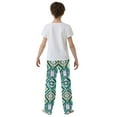 thumbnail image 5 of FORMRS Kids Pajama Pants with Pockets Size 13-14Y Boys Lounge Sleep Bottoms, Green Geometric Flowers, 5 of 8