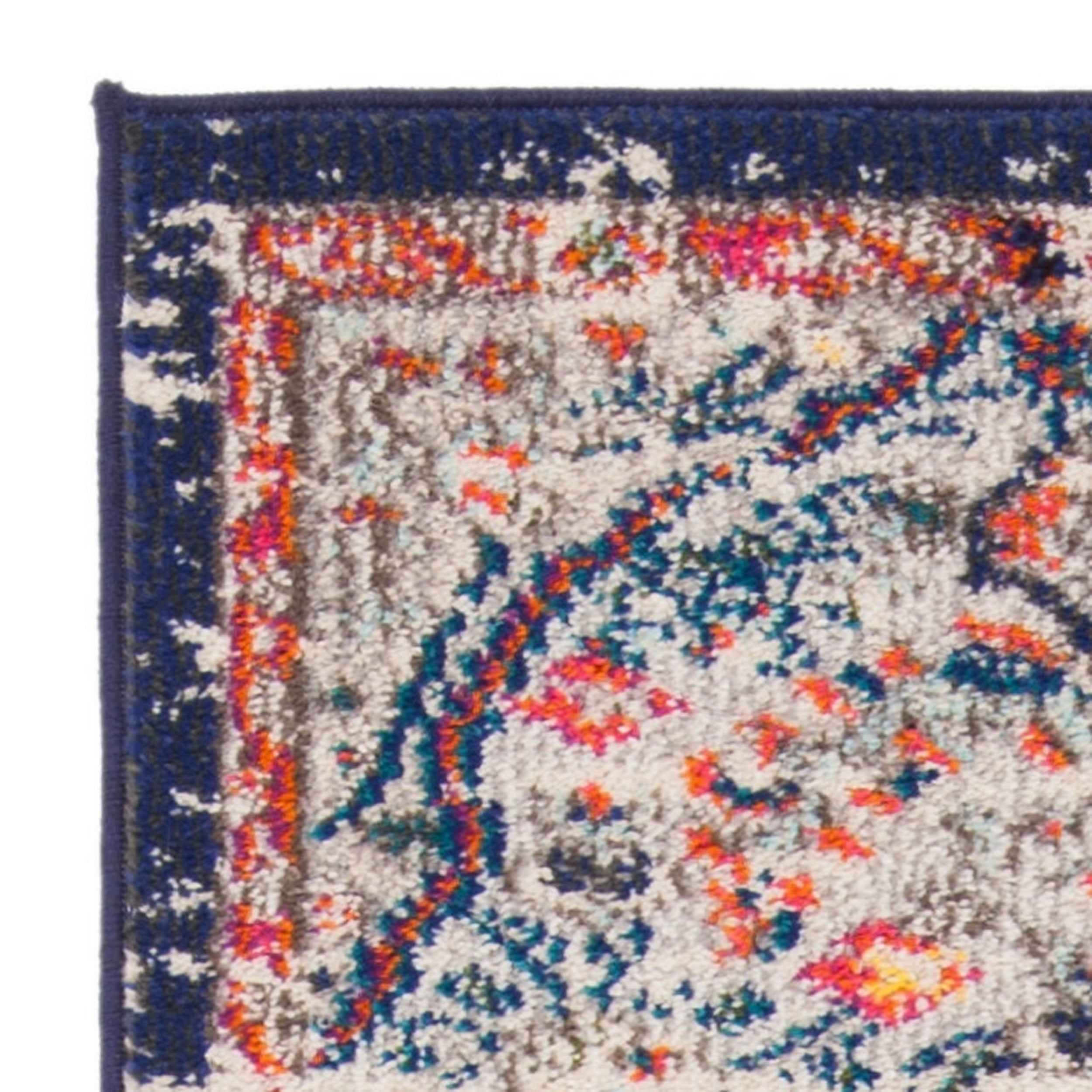 SAFAVIEH Madison Joandra Vintage Floral Runner Rug, Beige/Black, 2'2" x 16'