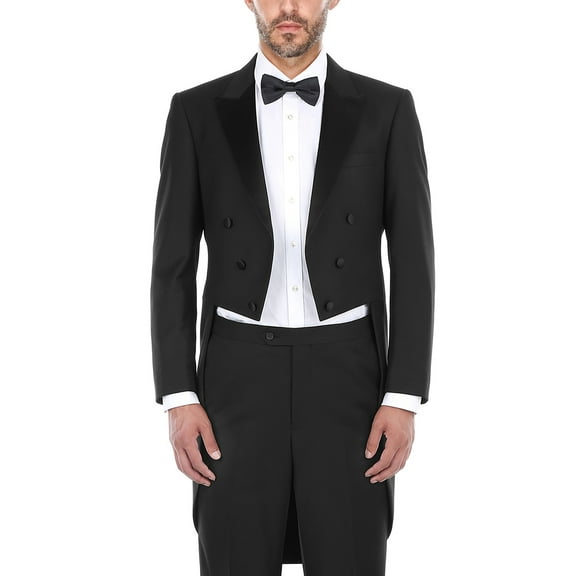 Men's Classic Fit Full Dress Tuxedo 2 Piece Tailcoat Suit Set