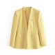 thumbnail image 1 of Blazer de mujer de moda casual de color sólido de manga larga Blazer de mujer abrigo, 1 of 3