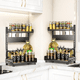 thumbnail image 3 of Estante De Cocina Para Almacenar Especias Para La Nevera Xtellar negro, 3 of 3