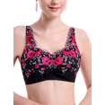 thumbnail image 5 of BIMEI Women's Post Surgery Mastectomy Bra with Pockets Surgical Lace Contour with a Full Profile Wire Free Fashion Everyday Bra 8466,Black,42C, 5 of 6