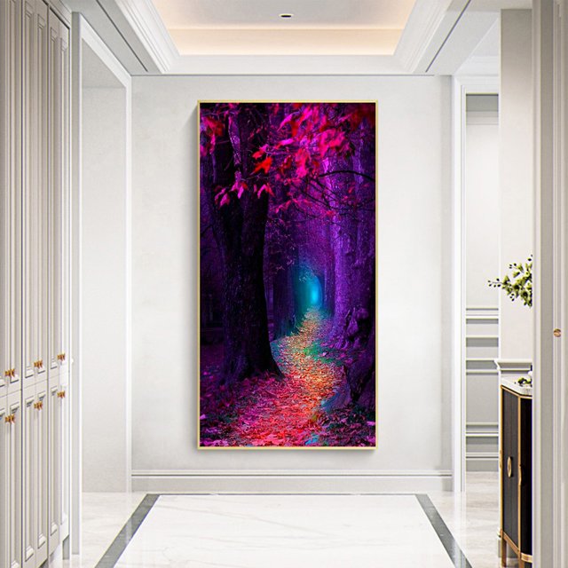 Cuadros Decorativos Dream Forest Trail Pintura al óleo por número DIY Canvas Wall Art Picture Craft Decor Ndcxsfigh Nuevos Originales
