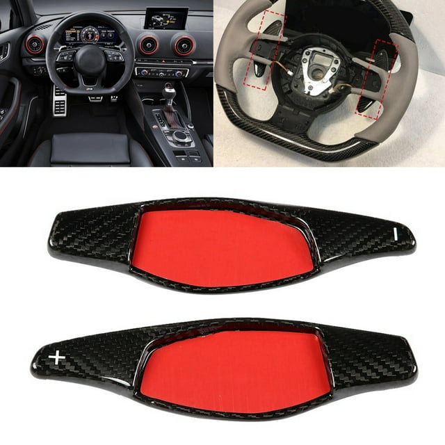 Paddle Extension Shifter Paddle Shifter Extension Paddle Shifter 2pcs Carbon Fiber Paddle Shifter Extension For R8 RS3