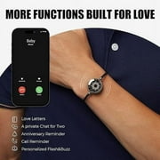 TOTWOO Long Distance Touch Bracelets for Couples, Vibration & Light up for Love Couples Bracelets | Long Distance Relationship Gifts for Girlfriend