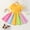 18-Yellow, variant on YWDJ Girls Party Dresses Toddler Kids Baby Girls Fashion Cute Short Sleeve Sweet Stitching Ruffle Dress Black 4-5Years