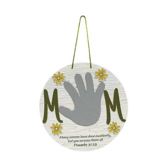 Fun Express Religious Mother’s Day Handprint Sign Craft Kit - Makes 12