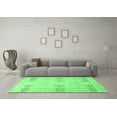 thumbnail image 3 of Ahgly Company Indoor Rectangle Solid Emerald Green Modern Area Rugs, 2' x 5', 3 of 4