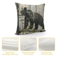 thumbnail image 4 of PRATYUS Woodland Animals Pillow Cover,Bear Elk Deer Cushion Case Rabbit Wolf Fox Goat Rustic Wildlife Moose Reindeer Throw Pillow Cover  Vintage Lodge Cabin Pine Trees Farmhouse Decor 22x22in, 4 of 5