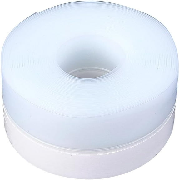 16.4 Feet Clear Door Seal Strip Silicone Weather Stripping Tape TPE Self Adhesive Windproof Soundproof Gaps Draft Isolation Stopper Insulation Sealing Tape for DIY Making