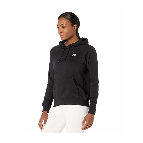 NIKE Womens Black Long Sleeve Hooded Sweater Size: L