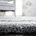 thumbnail image 4 of SAFAVIEH Fontana Dania Zig-Zag Shag Area Rug, Grey/Charcoal, 4' x 6', 4 of 8