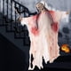 thumbnail image 4 of Esqueleto colgante de Halloween, fantasma, Horror, controlado por voz, decoración de calavera brillante, adorno, diseño de escena de Escape, accesorios, suministro de batería, 4 of 4