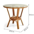 thumbnail image 3 of SK New Interiors 5-Piece Denver Tropical Rattan Dining Set Colonial, 3 of 8