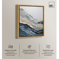 thumbnail image 2 of Golden Currents In Water Canvas Modern Blue Abstract Wall Art by Art Remedy, Gold Frame, 16" x 20", 2 of 7