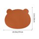 thumbnail image 2 of Mantel de mesa de PVC con aspecto de cuero Blue Bear Design Mantel individual para niños 14.57x11.02in Aislante térmico impermeable 1 pieza, 2 of 5
